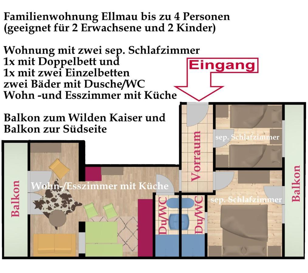 Kaiserapart Ellmau Zentrum Kültér fotó