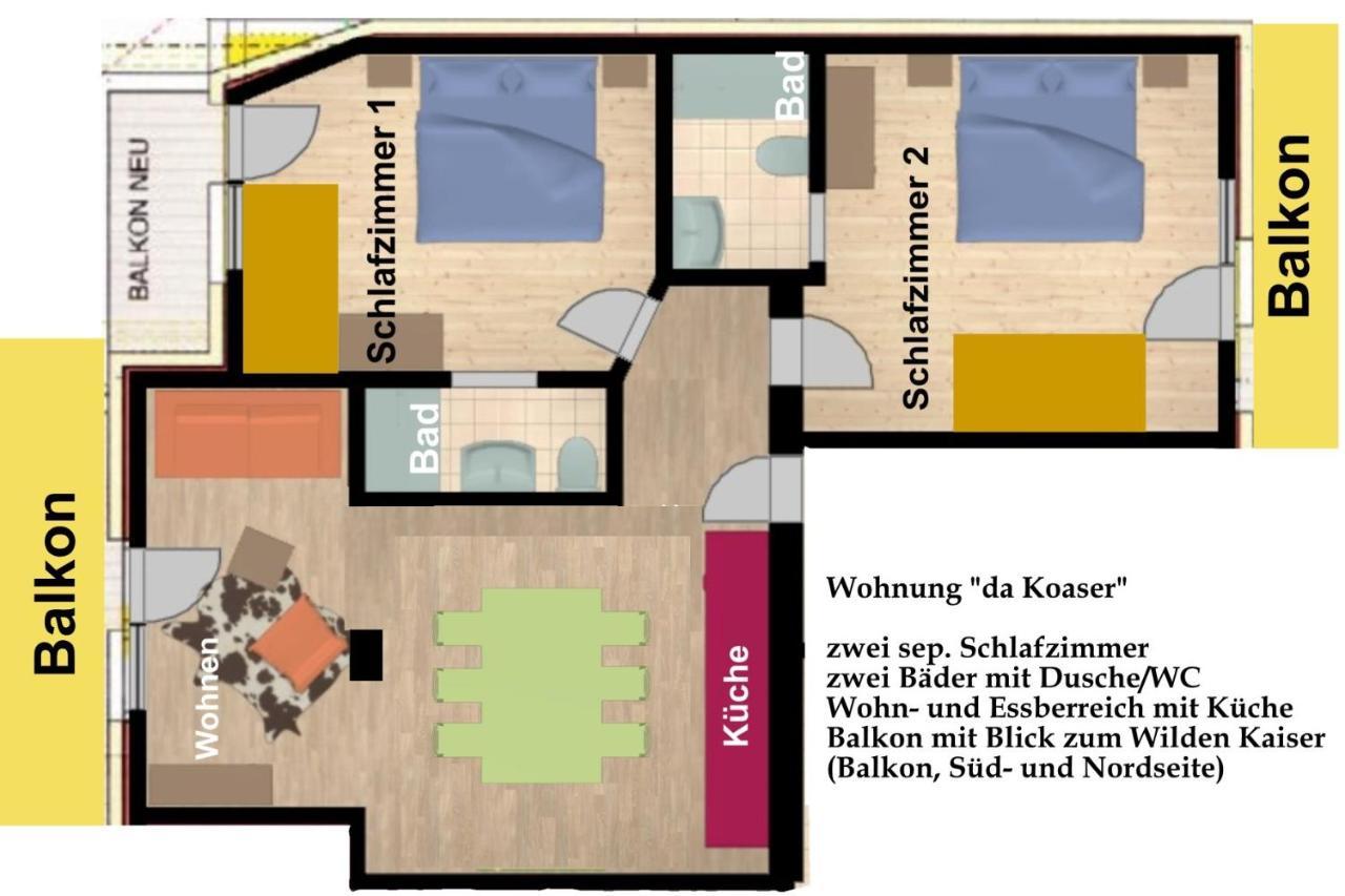 Kaiserapart Ellmau Zentrum Kültér fotó